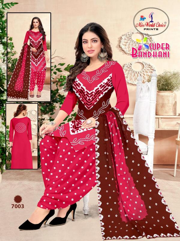 Miss World Super Bandhani Vol-07 – Dress Material